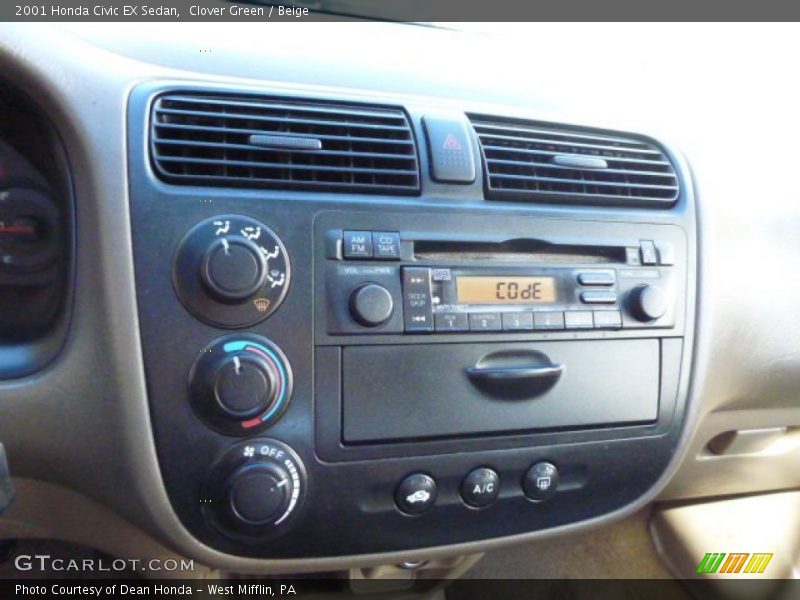 Controls of 2001 Civic EX Sedan