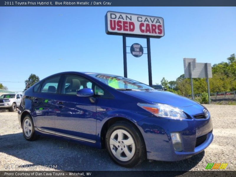 Blue Ribbon Metallic / Dark Gray 2011 Toyota Prius Hybrid II