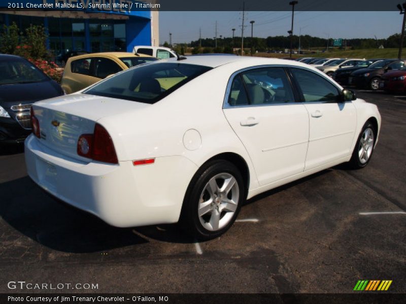 Summit White / Titanium 2011 Chevrolet Malibu LS