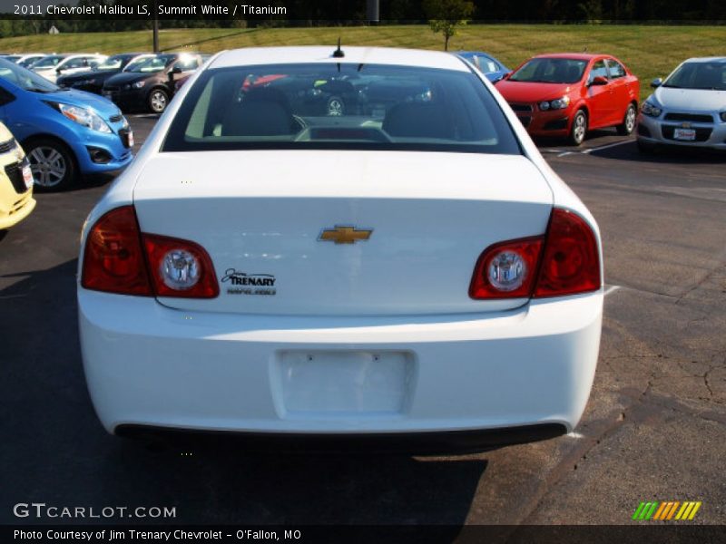 Summit White / Titanium 2011 Chevrolet Malibu LS