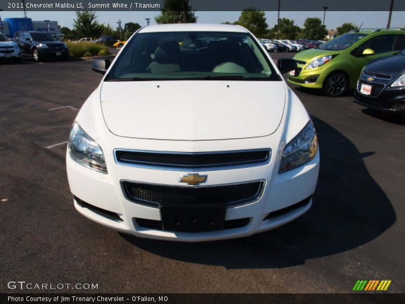 Summit White / Titanium 2011 Chevrolet Malibu LS