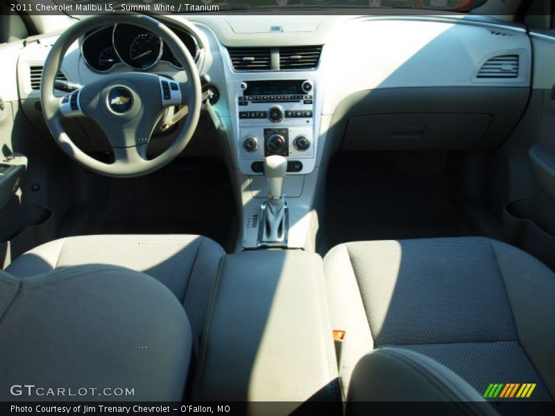 Summit White / Titanium 2011 Chevrolet Malibu LS