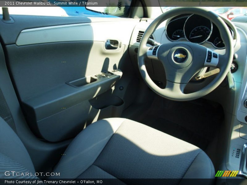 Summit White / Titanium 2011 Chevrolet Malibu LS