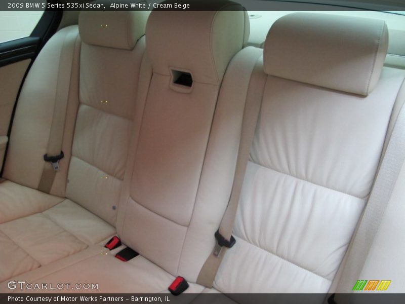 Alpine White / Cream Beige 2009 BMW 5 Series 535xi Sedan