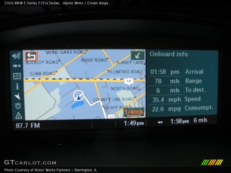 Alpine White / Cream Beige 2009 BMW 5 Series 535xi Sedan