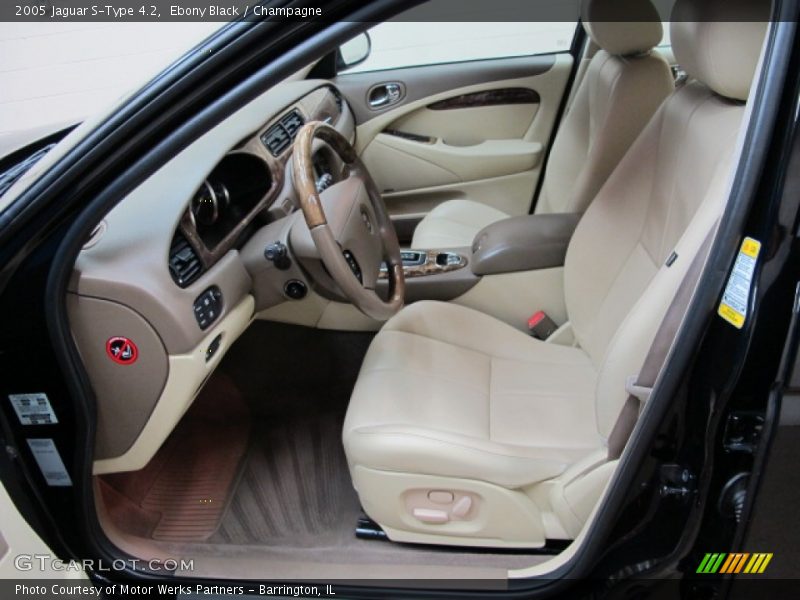 Ebony Black / Champagne 2005 Jaguar S-Type 4.2