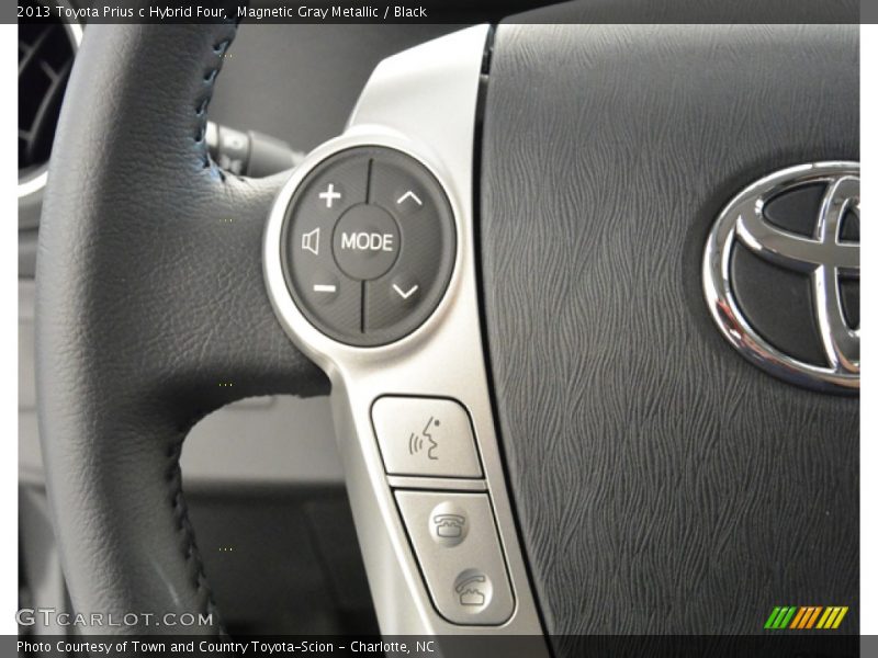 Magnetic Gray Metallic / Black 2013 Toyota Prius c Hybrid Four