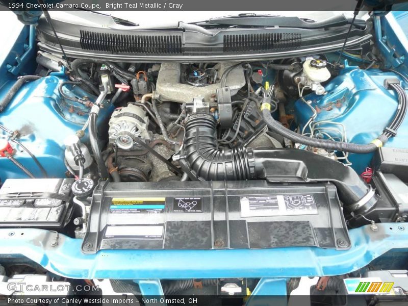 Bright Teal Metallic / Gray 1994 Chevrolet Camaro Coupe