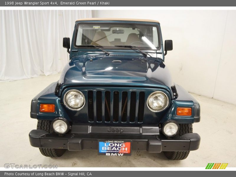 Emerald Green Pearl / Khaki 1998 Jeep Wrangler Sport 4x4