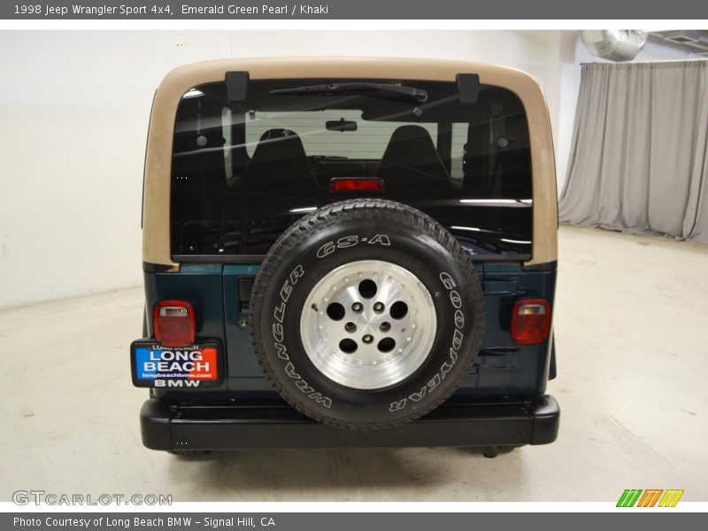 Emerald Green Pearl / Khaki 1998 Jeep Wrangler Sport 4x4