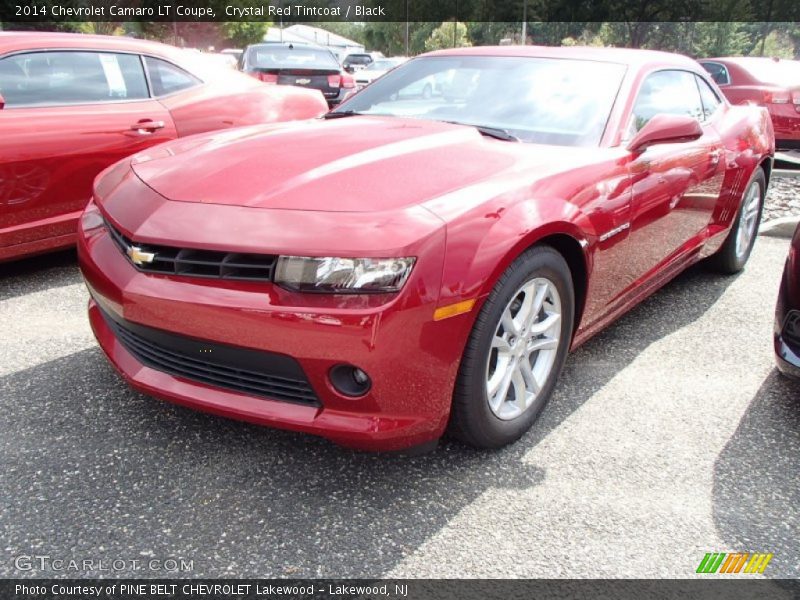 Crystal Red Tintcoat / Black 2014 Chevrolet Camaro LT Coupe