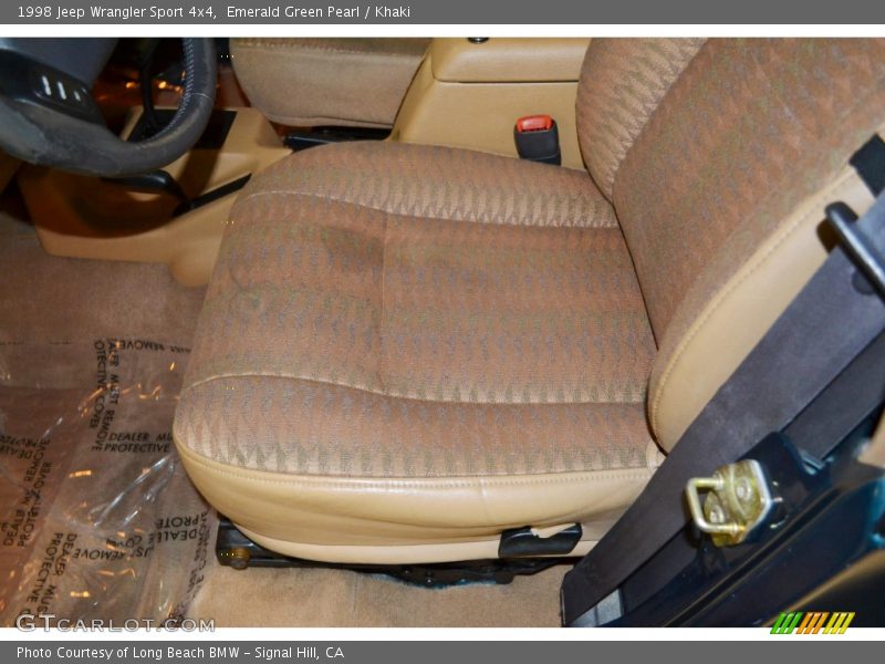 Emerald Green Pearl / Khaki 1998 Jeep Wrangler Sport 4x4