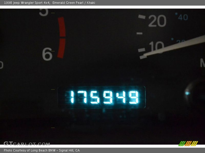 Emerald Green Pearl / Khaki 1998 Jeep Wrangler Sport 4x4