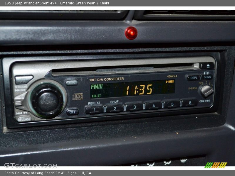 Emerald Green Pearl / Khaki 1998 Jeep Wrangler Sport 4x4