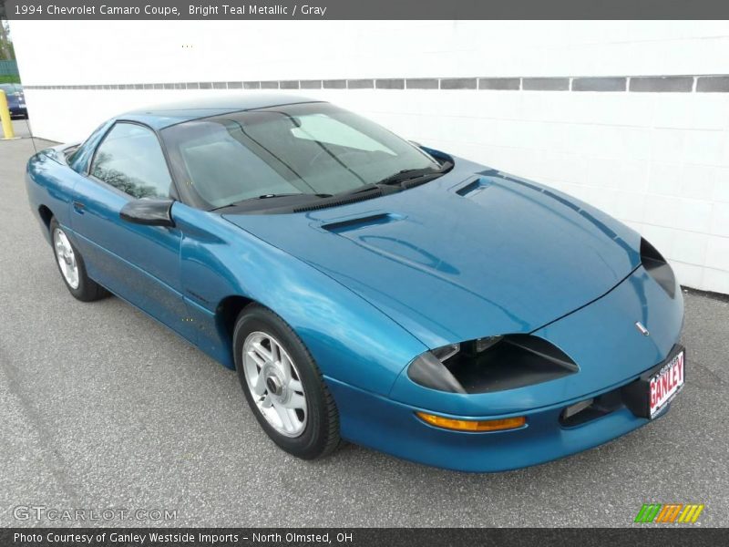 Bright Teal Metallic / Gray 1994 Chevrolet Camaro Coupe