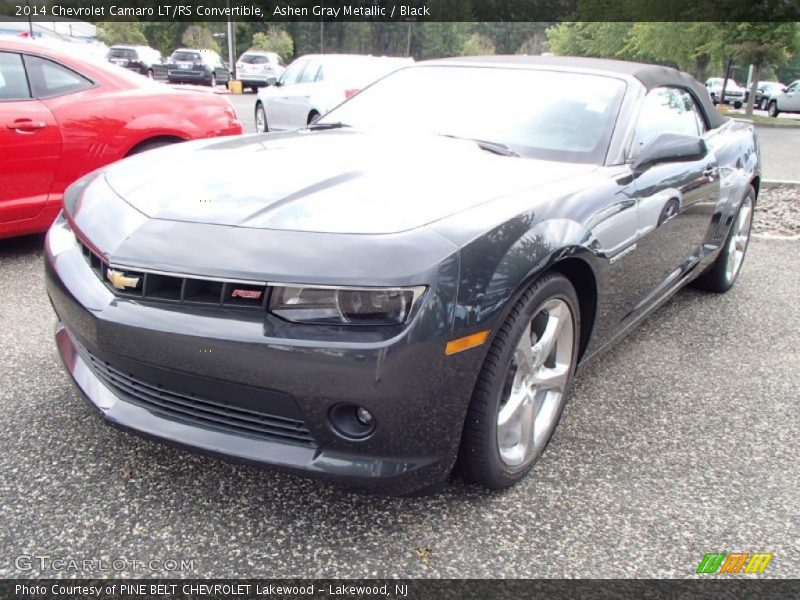 Ashen Gray Metallic / Black 2014 Chevrolet Camaro LT/RS Convertible