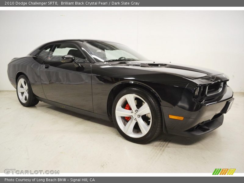 Brilliant Black Crystal Pearl / Dark Slate Gray 2010 Dodge Challenger SRT8