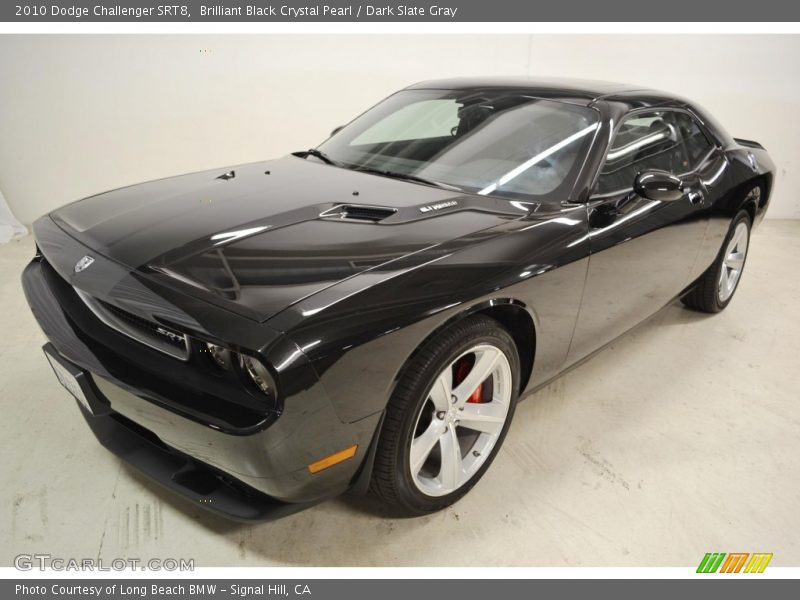 Brilliant Black Crystal Pearl / Dark Slate Gray 2010 Dodge Challenger SRT8