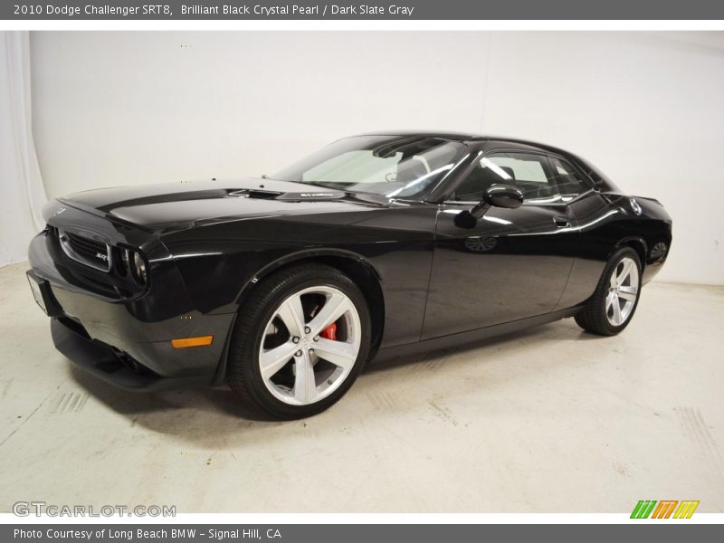 Brilliant Black Crystal Pearl / Dark Slate Gray 2010 Dodge Challenger SRT8