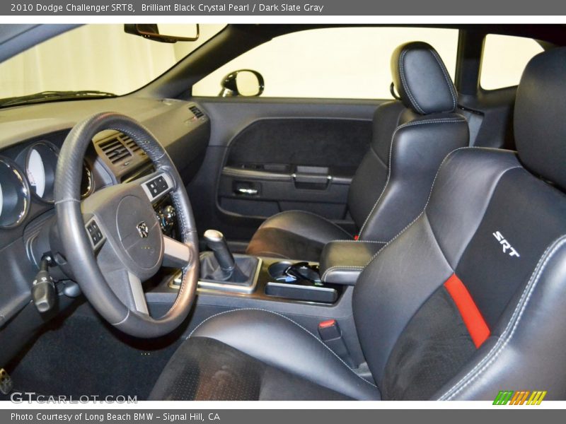 Brilliant Black Crystal Pearl / Dark Slate Gray 2010 Dodge Challenger SRT8