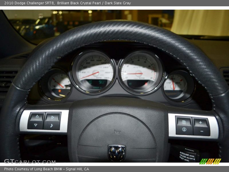 Brilliant Black Crystal Pearl / Dark Slate Gray 2010 Dodge Challenger SRT8