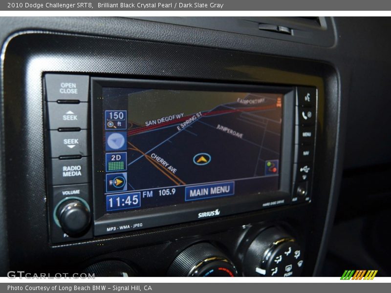 Brilliant Black Crystal Pearl / Dark Slate Gray 2010 Dodge Challenger SRT8