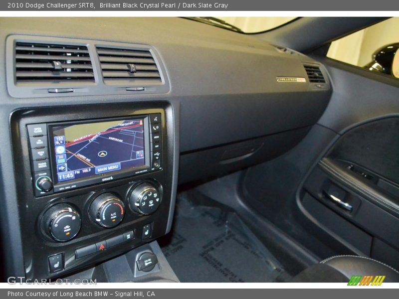 Brilliant Black Crystal Pearl / Dark Slate Gray 2010 Dodge Challenger SRT8