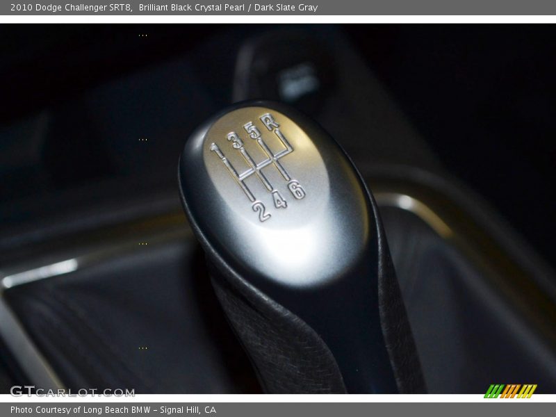 Brilliant Black Crystal Pearl / Dark Slate Gray 2010 Dodge Challenger SRT8