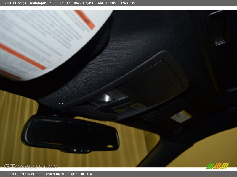 Brilliant Black Crystal Pearl / Dark Slate Gray 2010 Dodge Challenger SRT8