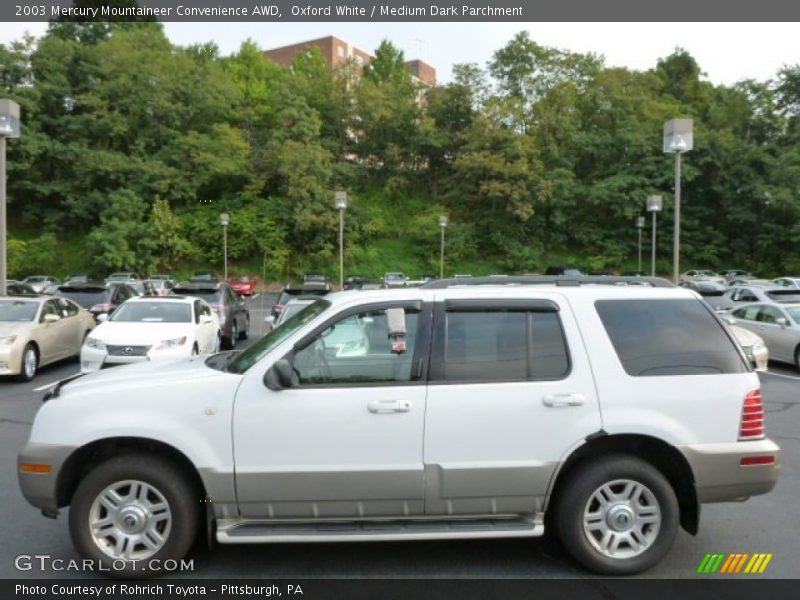 Oxford White / Medium Dark Parchment 2003 Mercury Mountaineer Convenience AWD