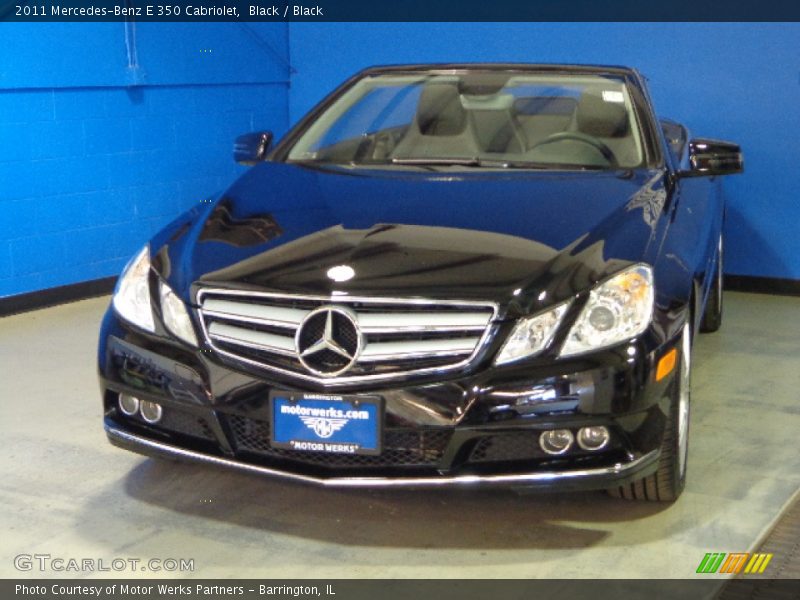 Black / Black 2011 Mercedes-Benz E 350 Cabriolet