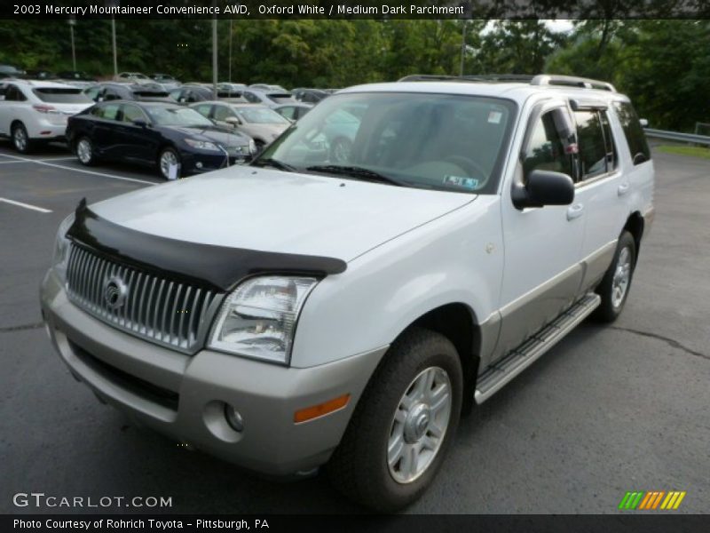 Oxford White / Medium Dark Parchment 2003 Mercury Mountaineer Convenience AWD