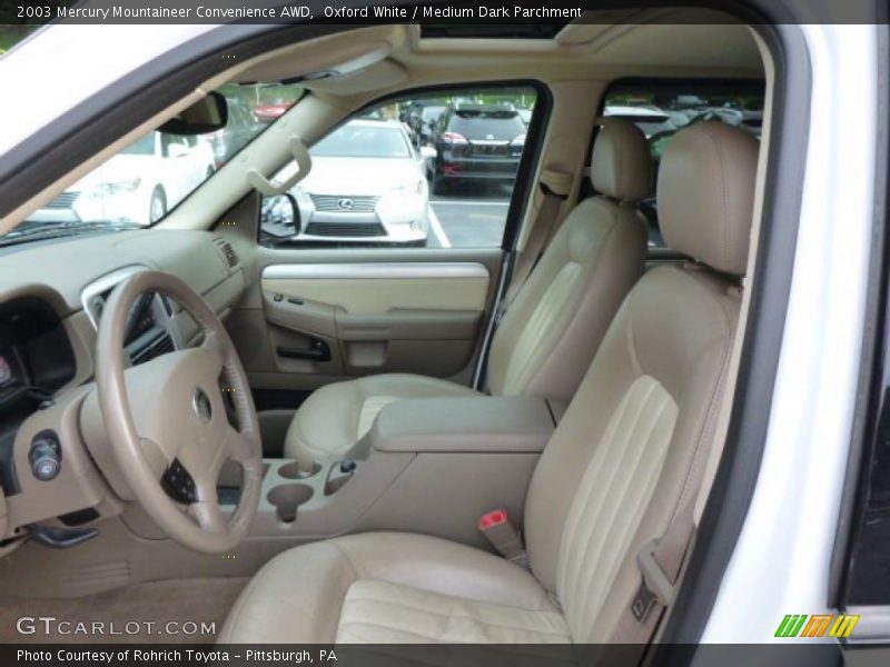 Oxford White / Medium Dark Parchment 2003 Mercury Mountaineer Convenience AWD
