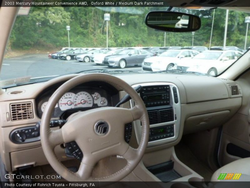 Oxford White / Medium Dark Parchment 2003 Mercury Mountaineer Convenience AWD