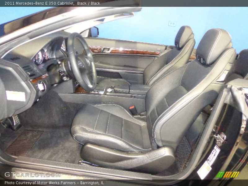Black / Black 2011 Mercedes-Benz E 350 Cabriolet