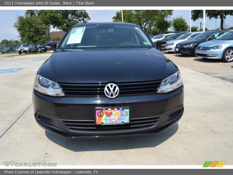 Black / Titan Black 2011 Volkswagen Jetta SE Sedan