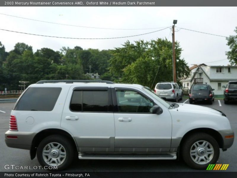 Oxford White / Medium Dark Parchment 2003 Mercury Mountaineer Convenience AWD