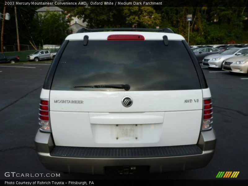 Oxford White / Medium Dark Parchment 2003 Mercury Mountaineer Convenience AWD