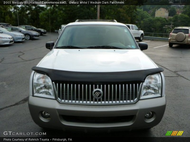 Oxford White / Medium Dark Parchment 2003 Mercury Mountaineer Convenience AWD