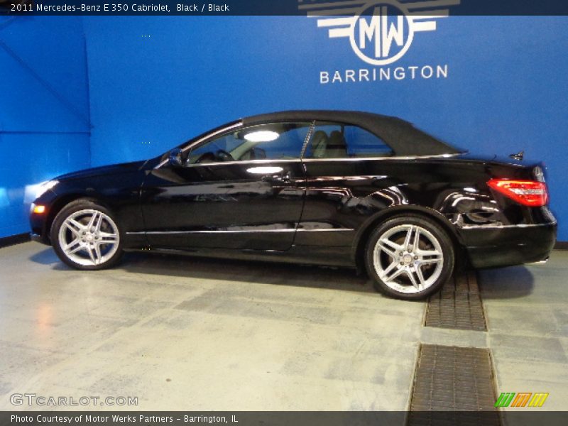 Black / Black 2011 Mercedes-Benz E 350 Cabriolet