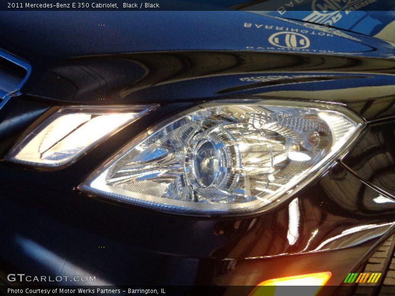 Black / Black 2011 Mercedes-Benz E 350 Cabriolet