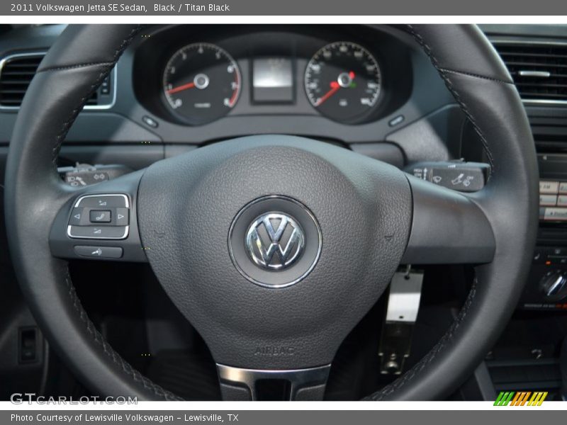 Black / Titan Black 2011 Volkswagen Jetta SE Sedan
