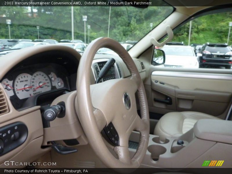 Oxford White / Medium Dark Parchment 2003 Mercury Mountaineer Convenience AWD