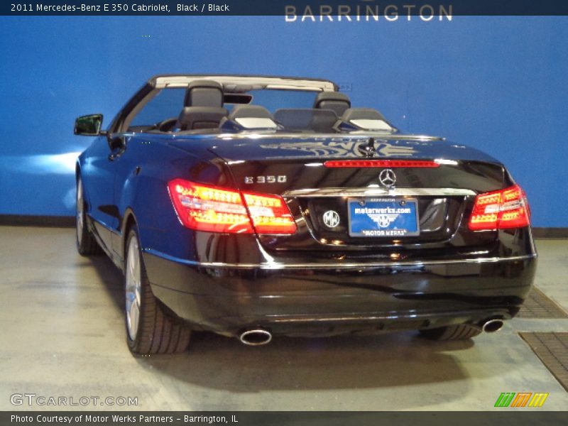 Black / Black 2011 Mercedes-Benz E 350 Cabriolet