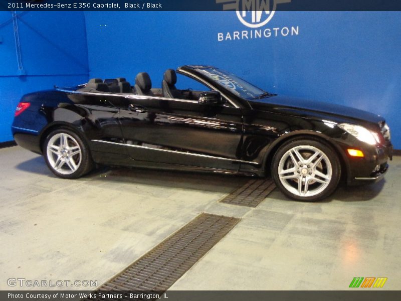 Black / Black 2011 Mercedes-Benz E 350 Cabriolet