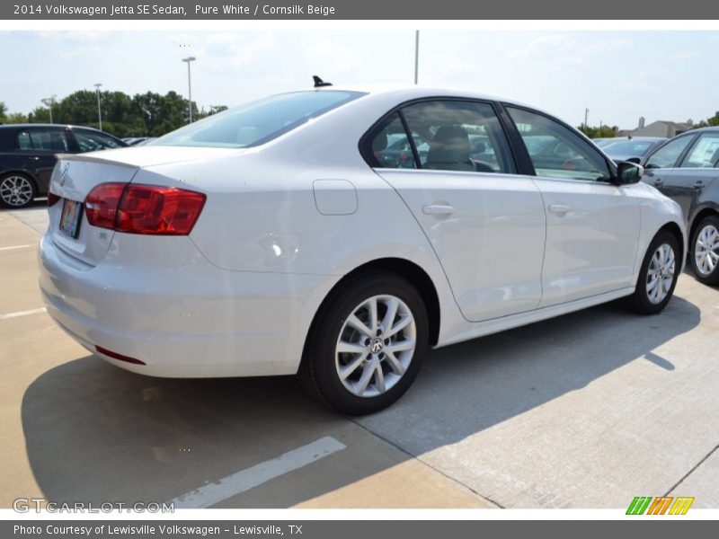 Pure White / Cornsilk Beige 2014 Volkswagen Jetta SE Sedan