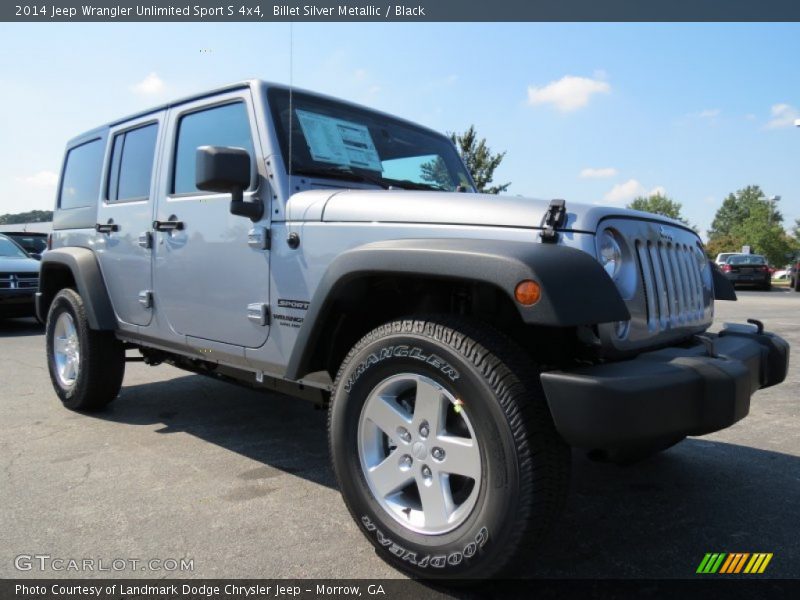 Billet Silver Metallic / Black 2014 Jeep Wrangler Unlimited Sport S 4x4