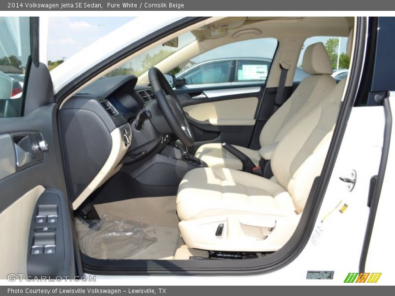 Pure White / Cornsilk Beige 2014 Volkswagen Jetta SE Sedan