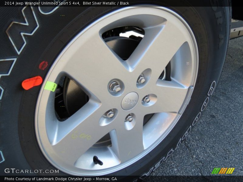 Billet Silver Metallic / Black 2014 Jeep Wrangler Unlimited Sport S 4x4