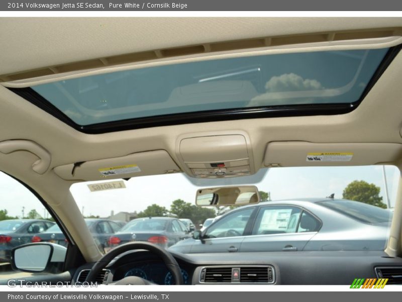Pure White / Cornsilk Beige 2014 Volkswagen Jetta SE Sedan